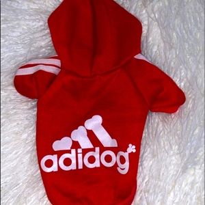 Adidog Dog Hoodie - Red
